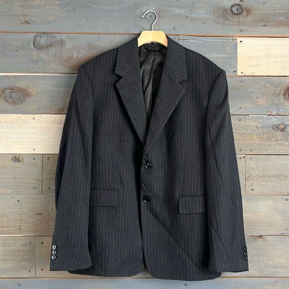 NEW Zara Pinstripe Mens Suit Jacket Blazer Size 40 - Picture 1 of 10